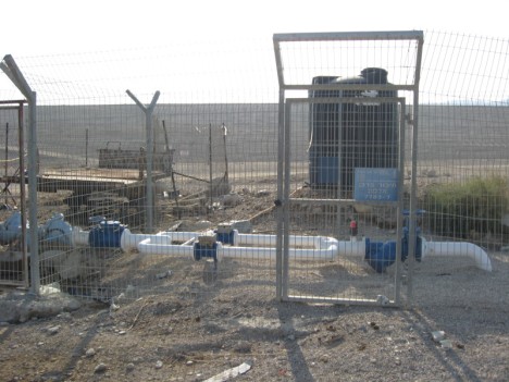 Υποδομή της Mekorot στην Κοιλάδα του Ιορδάνη (Φεβρουάριος 2013)